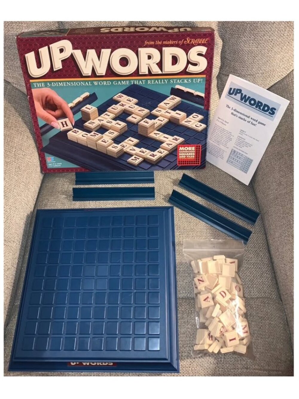 Vintage 1997 Upwords Milton Bradley Board Game **Complete!**